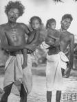 Men of the Untouchables Caste, Holding their Daughters - Poodalur 1946